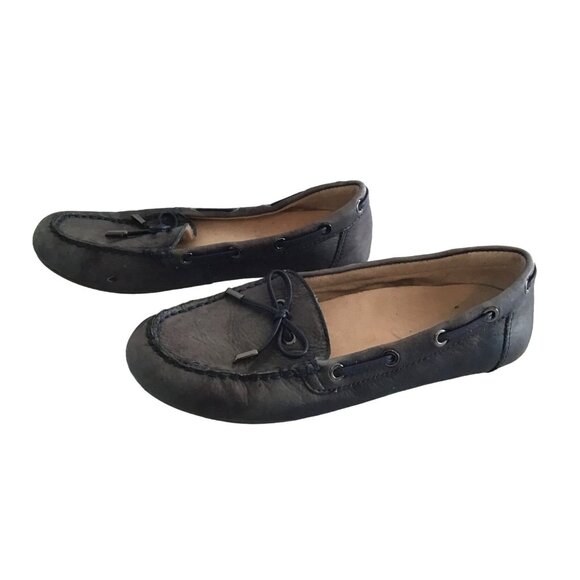 VICINI- WOMENS NAVY SLIPON SHOES SIZE 7.5 - Picture 4 of 8